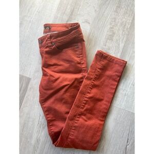Prana women's‎ orange print Jeans 2/26 in